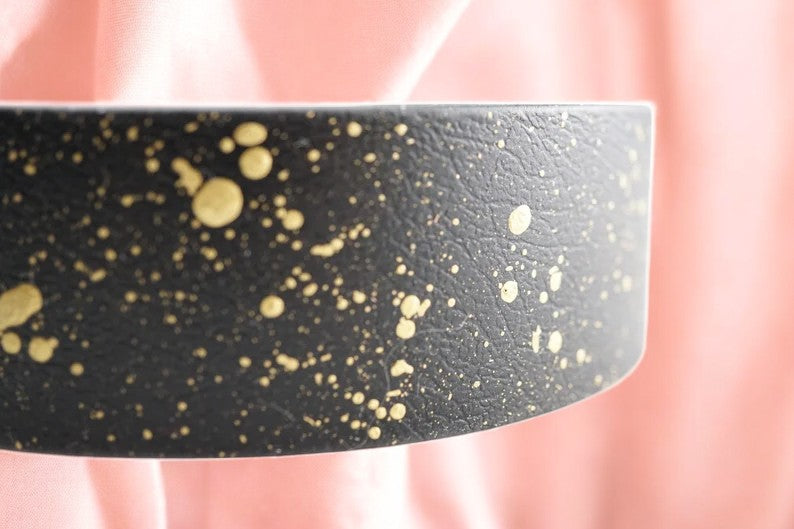 COLLARE DOPPIO BIOTHANE CON SCHIZZI DI COLORE