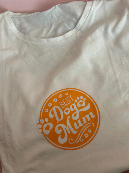 MAGLIA BEST DOG MUM CON IMPRONTA ZAMPA